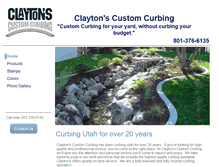 Tablet Screenshot of claytoncurb.com